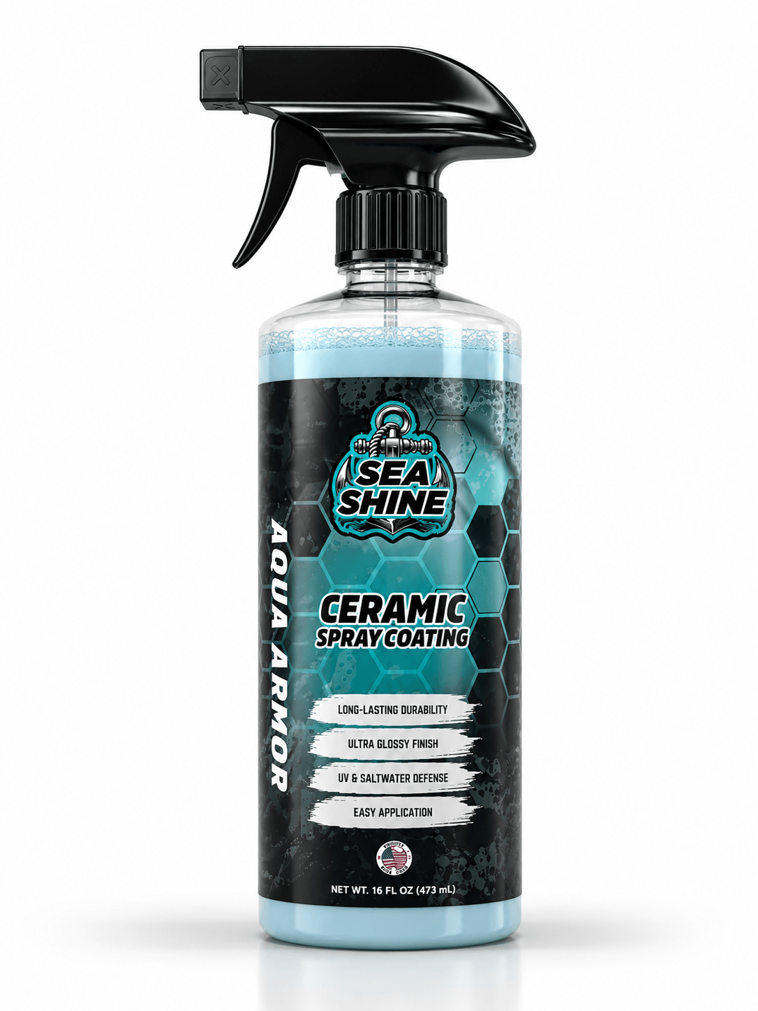 Aqua Armor marine ceramic coating spray bottle